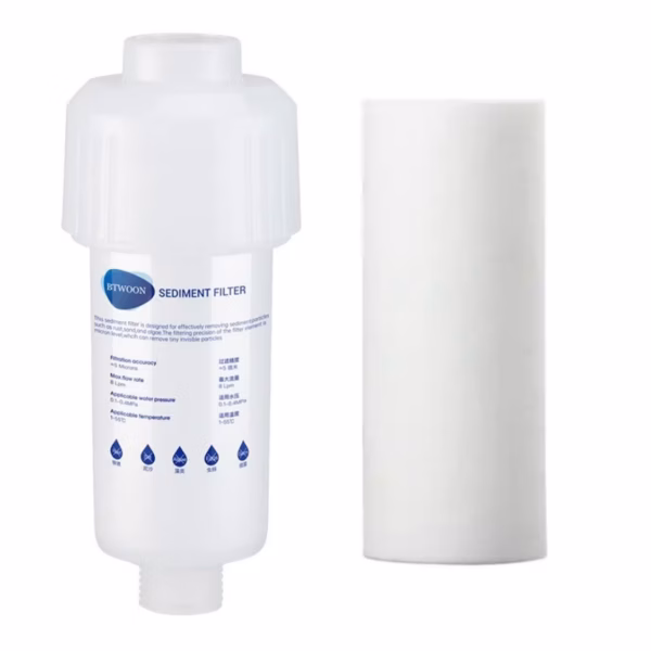 Filtru pentru mașină de spălat rufe/vase – pre-filtru PP, reține rugină și sedimente
