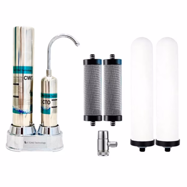 Filtru apă Airtone AquaSafe, inox – 2 etape, 4000 L