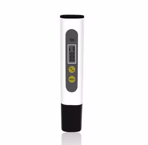 Tester digital TDS pentru apă potabilă – LCD, 0–999 PPM, pentru acvarii/piscine/hidroponie, Alb